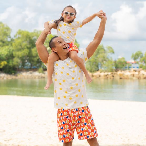 Resort Series - Men's Beach Shorts in Beach Ball Print