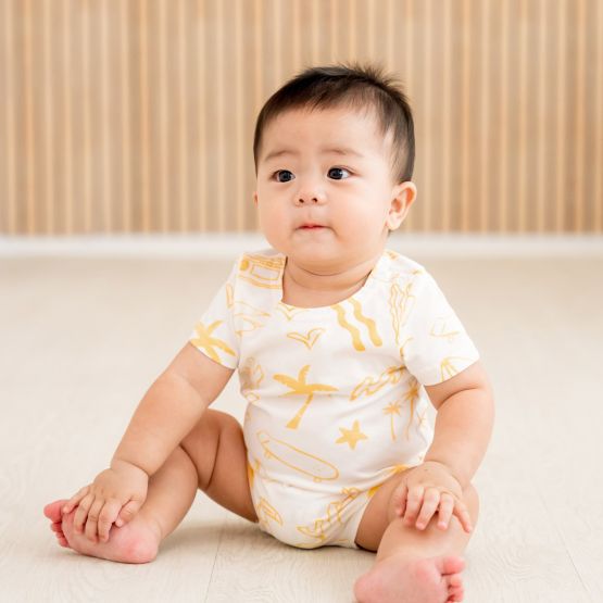 Resort Series - Baby Romper in Island Print
