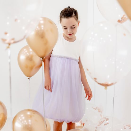 *Bestseller* Flower Girl Series - Bubble Dress in Lilac