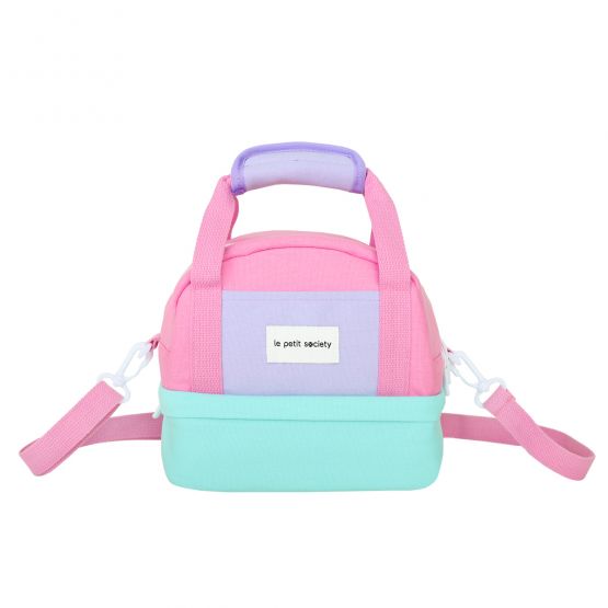 Kids Thermal Lunch Bag in Bubblegum with Pink Strap (Personalisable)