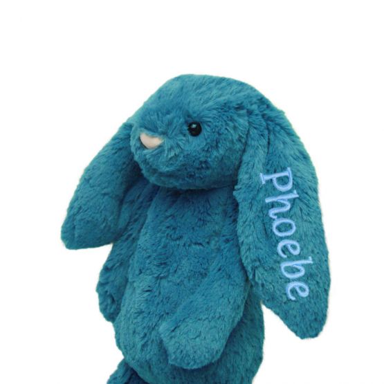 Bashful Mineral Blue Bunny by Jellycat (Personalisable)
