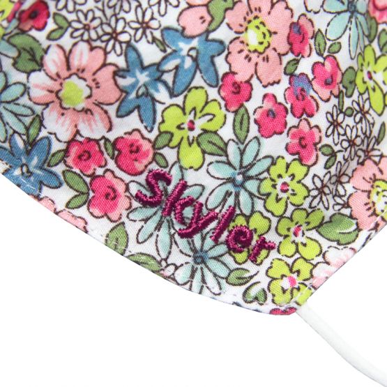Reusable Kids & Adult Mask in Green Garden Print (Personalisable)