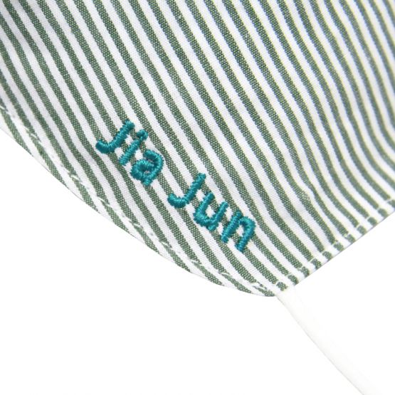 Reusable Kids & Adult Mask in Green Stripes (Personalisable)