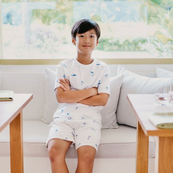 Resort Series - Kids Boxy Tee in Surf Print
