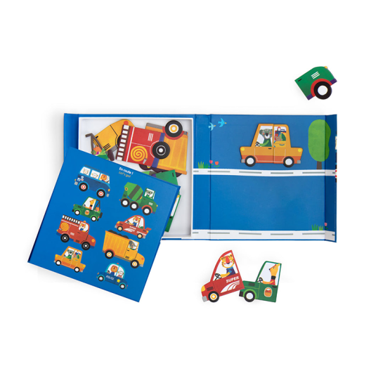 *New* Les Popipop Magnetic Game Vehicles by Moulin Roty