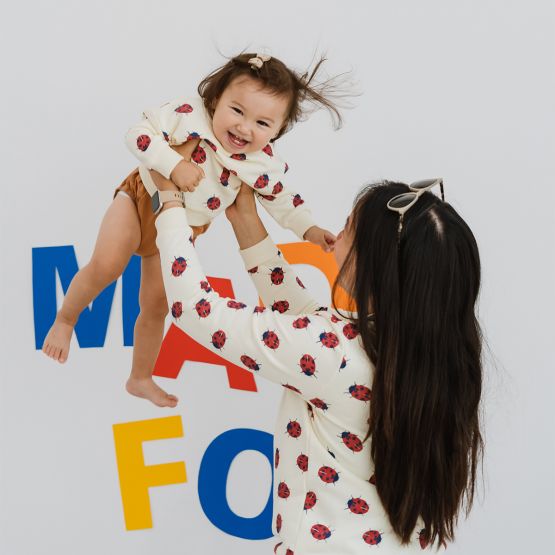 Made For Play - Kids Pullover in Ladybug Print