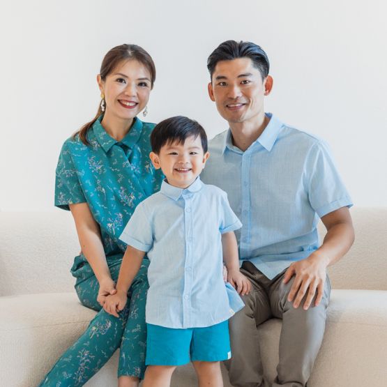 Resort Series - Boys Shirt in Light Blue (Personalisable)