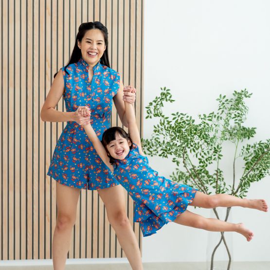 Lion Dance Series - Girls Dress in Blue