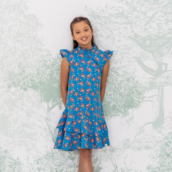Lion Dance Series - Girls Dress in Blue