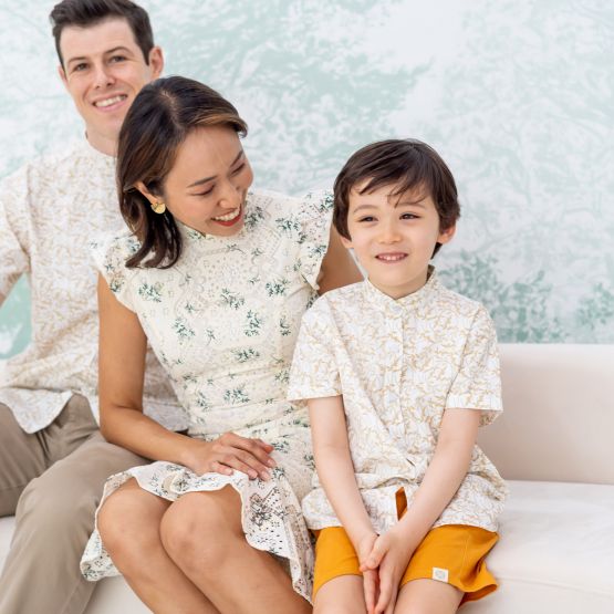 Spring Series - Boys Shirt in White (Personalisable)