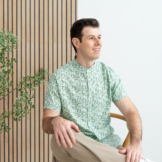 Spring Series - Men's Shirt in Green (Personalisable)