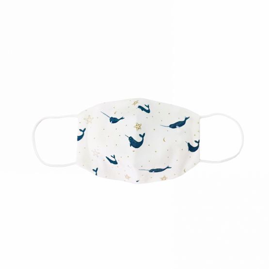 Reusable Kids & Adult Mask in Narwhal Print (Personalisable)