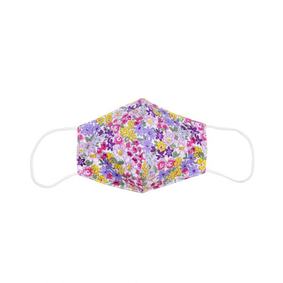 Reusable Kids & Adult Mask in Purple Garden Print (Personalisable)