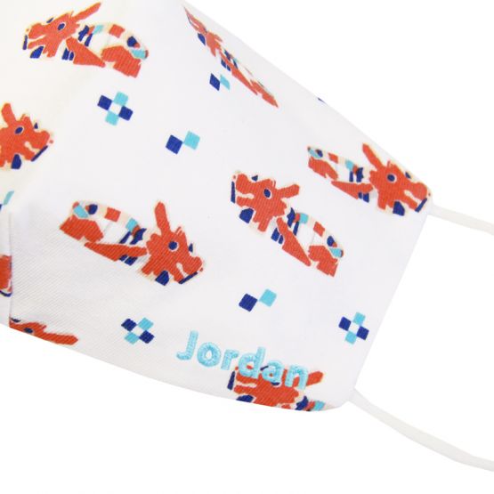 Reusable Kids & Adult Mask in Dragon Playground Print (Personalisable)