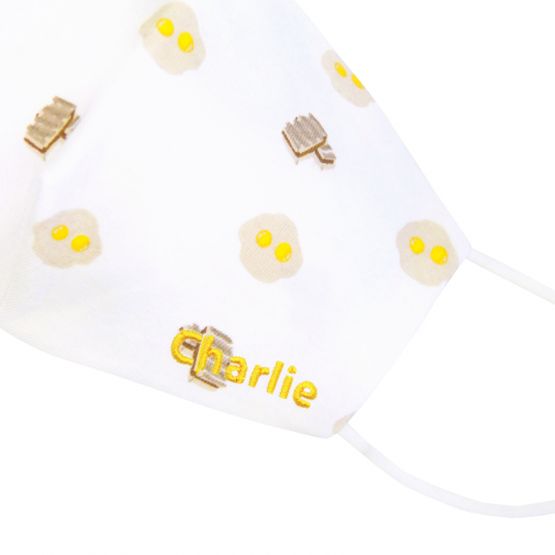 Reusable Kids & Adult Mask in Eggs & Kaya Toast Print (Personalisable)