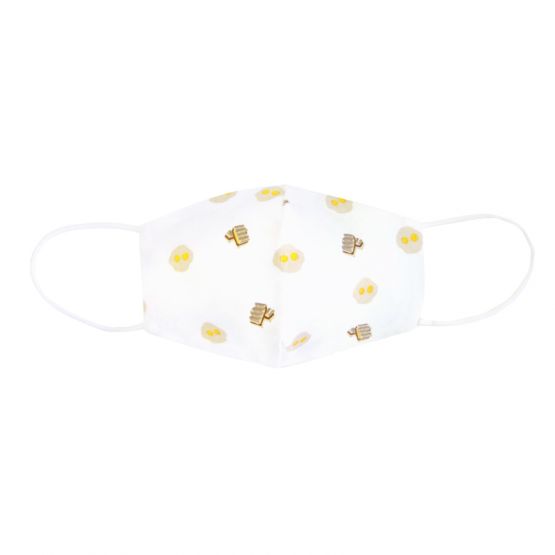 Reusable Kids & Adult Mask in Eggs & Kaya Toast Print (Personalisable)