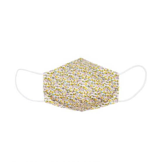 Reusable Kids & Adult Mask in Yellow Blossom Print (Personalisable)