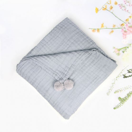 Keepsake Kids/Adult Single Blanket in Grey (Personalisable)