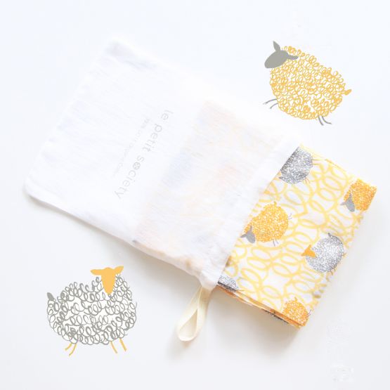 Baby Organic Swaddle - Sheep (Personalisable)