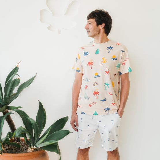 Resort Series - Men's Bermuda in Surf Print