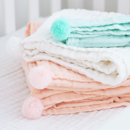 Keepsake Kids/Adult Single Blanket in Peach (Personalisable)