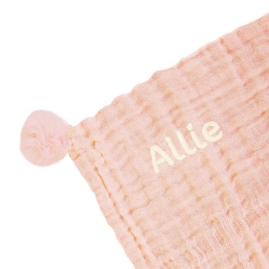 Keepsake Kids/Adult Single Blanket in Peach (Personalisable)