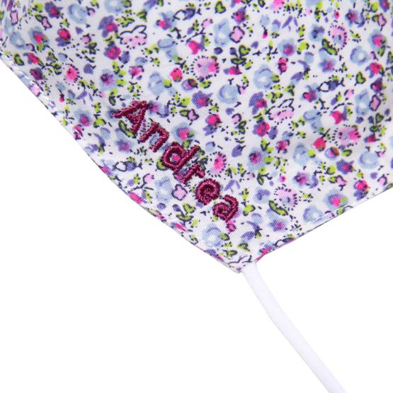 Reusable Kids & Adult Mask in Purple Blossom Print (Personalisable)