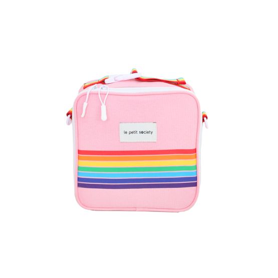 Thermal Rainbow Snack Bag in Pink