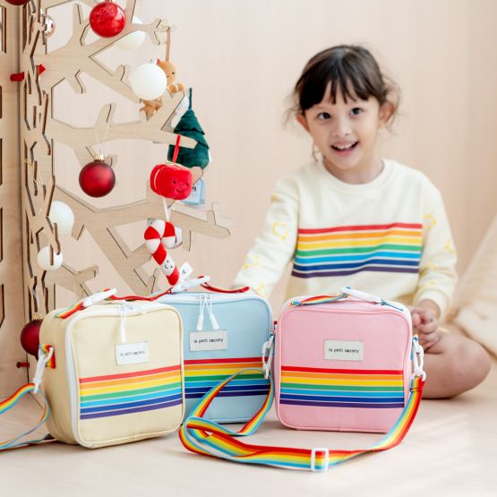 Thermal Rainbow Snack Bag in Pink
