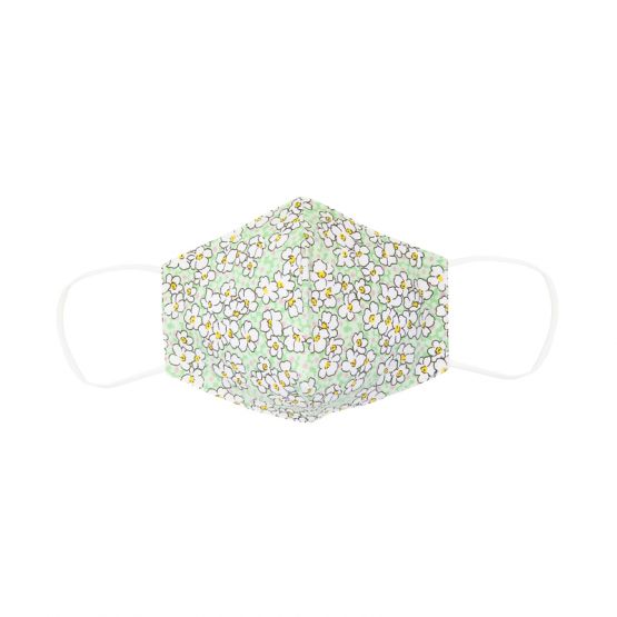Reusable Kids & Adult Mask in Green Sakura Print (Personalisable)
