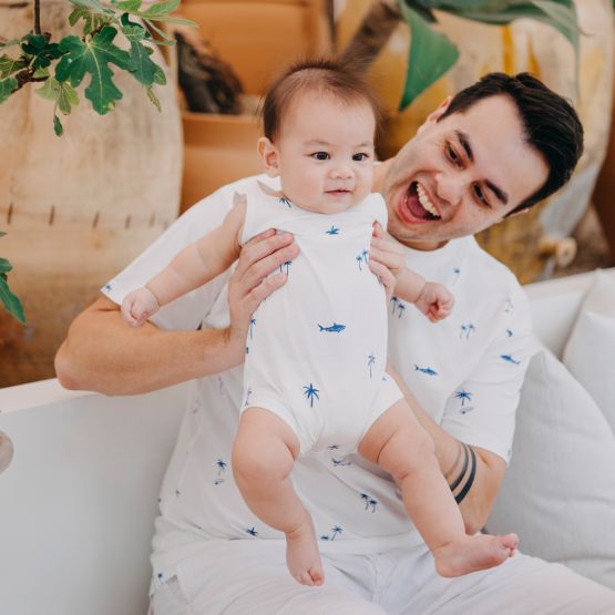 Resort Series - Baby Romper in Surf Print