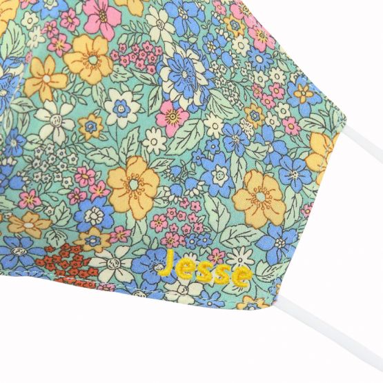 Reusable Kids & Adult Mask in Jade Spring Bloom Print (Personalisable)