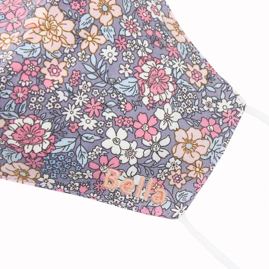 Reusable Kids & Adult Mask in Lilac Spring Bloom Print (Personalisable)