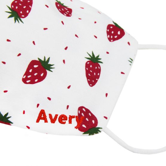 Reusable Kids & Adult Mask in Strawberry Print (Personalisable)