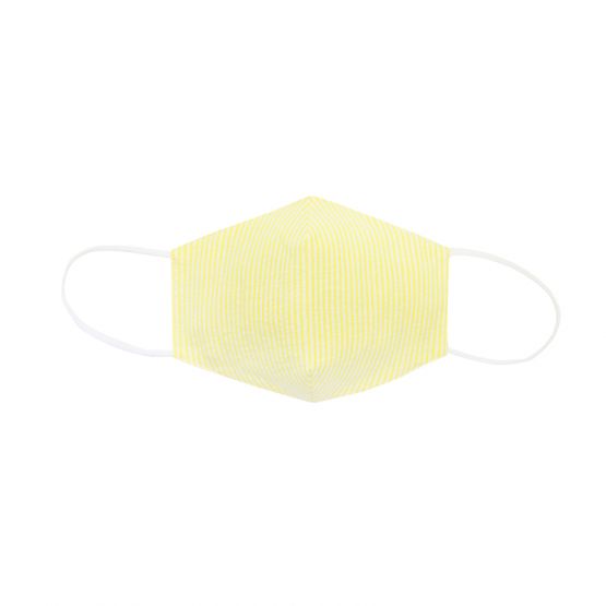Reusable Kids & Adult Mask in Yellow Stripes (Personalisable)