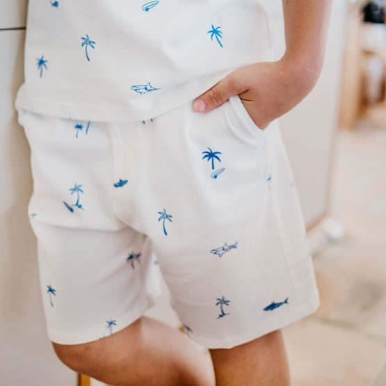 Resort Series - Kids Bermuda in Surf Print