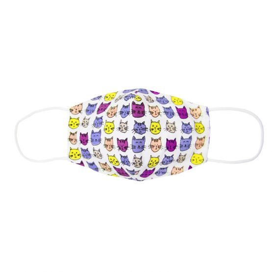 Reusable Kids & Adult Mask in Cat Print (Personalisable)